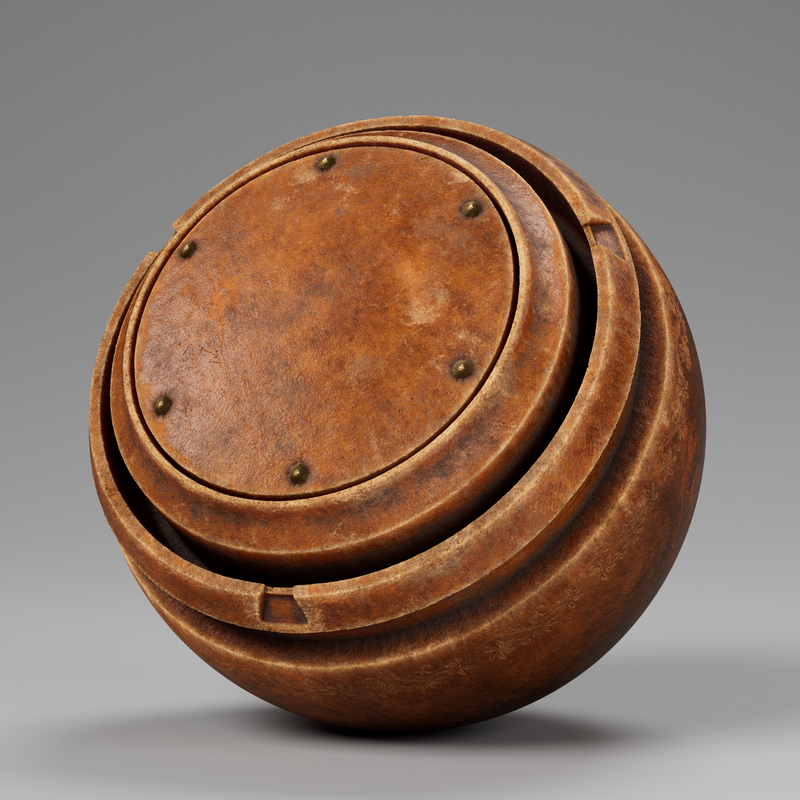 Worn Leather Material Shader